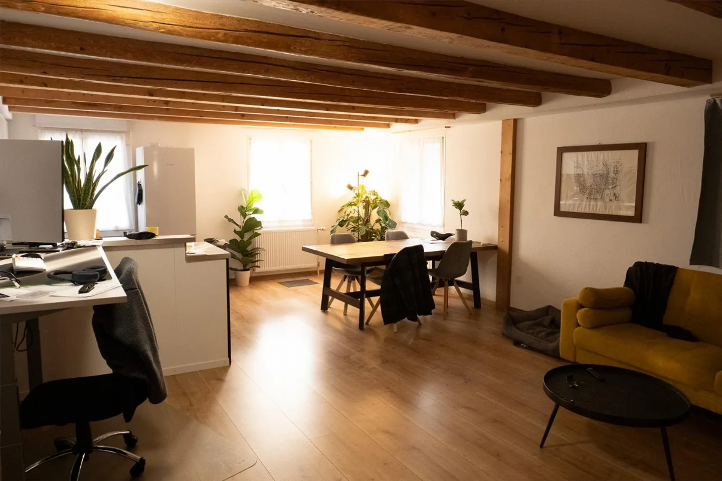 Charmante 2.5-Zimmer-Wohnung mit eigenem Sitzplatz  in Langnau am Albi - Foto 1 von 15