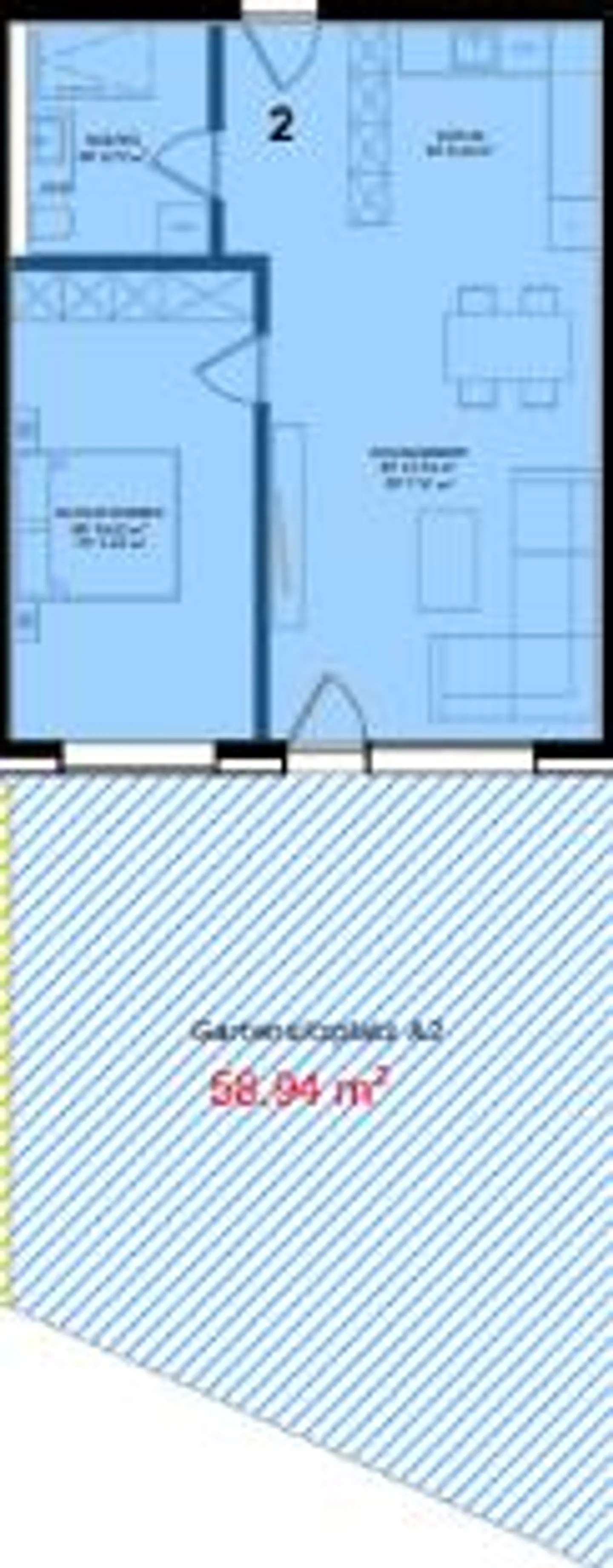 2.5 Zimmer mit Garten in Chur - Foto 3 von 3