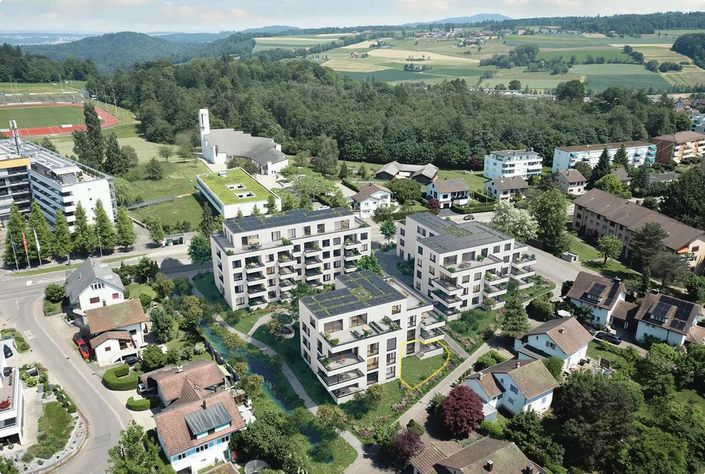 Appartement de jardin 3,5 pièces - Photo 2 sur 8