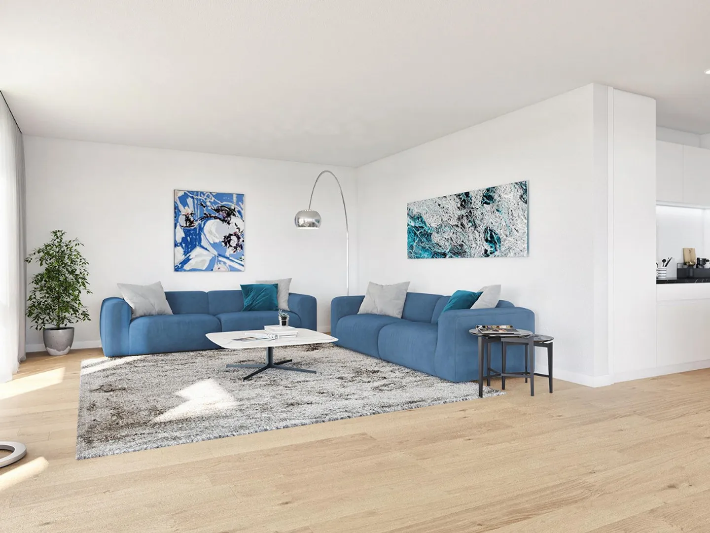 Appartement de jardin 3,5 pièces - Photo 3 sur 8