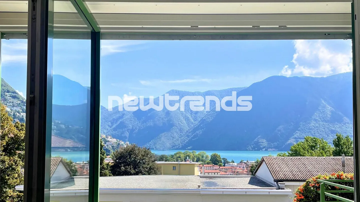 Lugano city center, 3.5 rooms with lake view - Photo 1 of 17