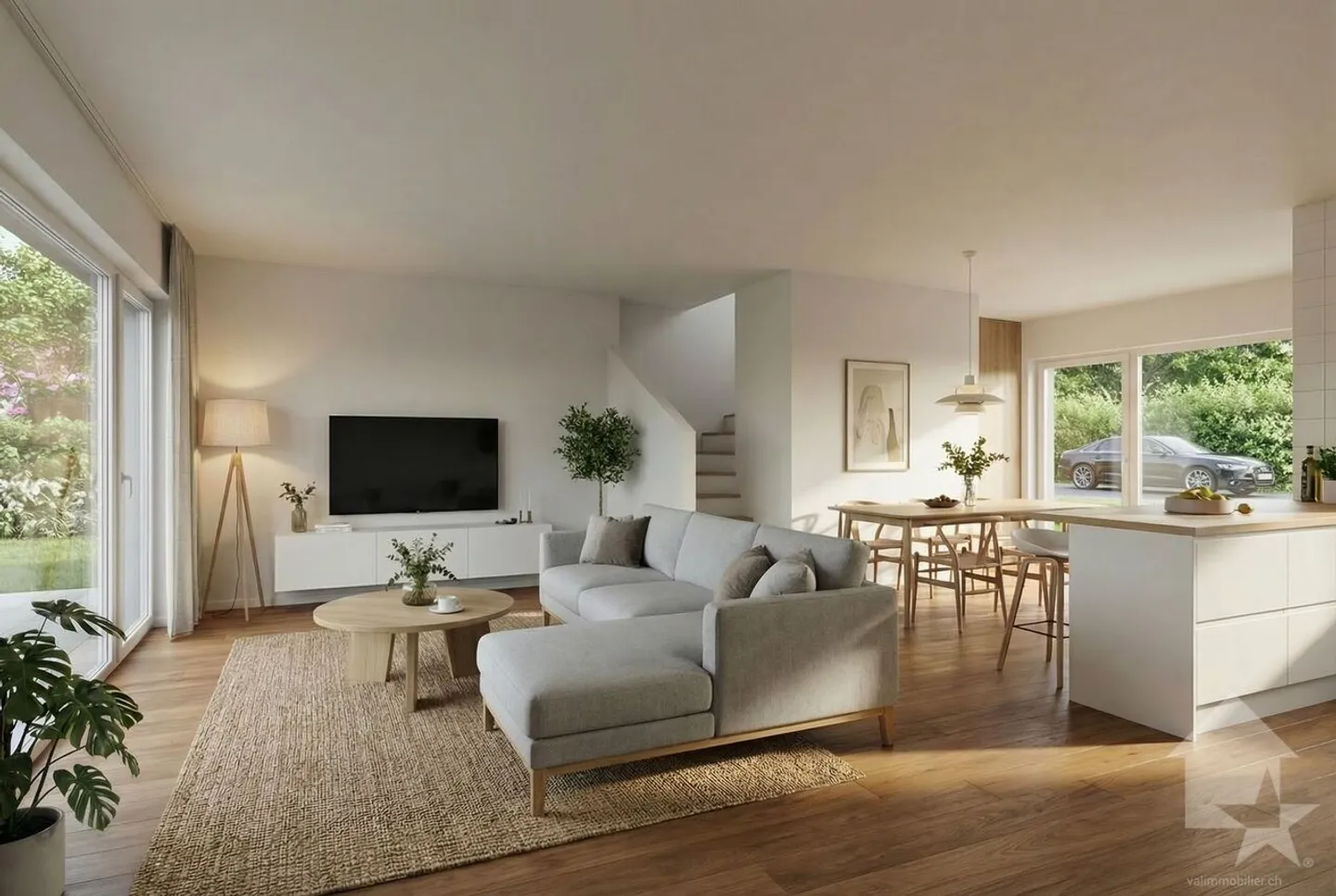 Conthey - Sale of 4 spacious terraced houses with 5.5 rooms and two parking spaces - Photo 3 of 4