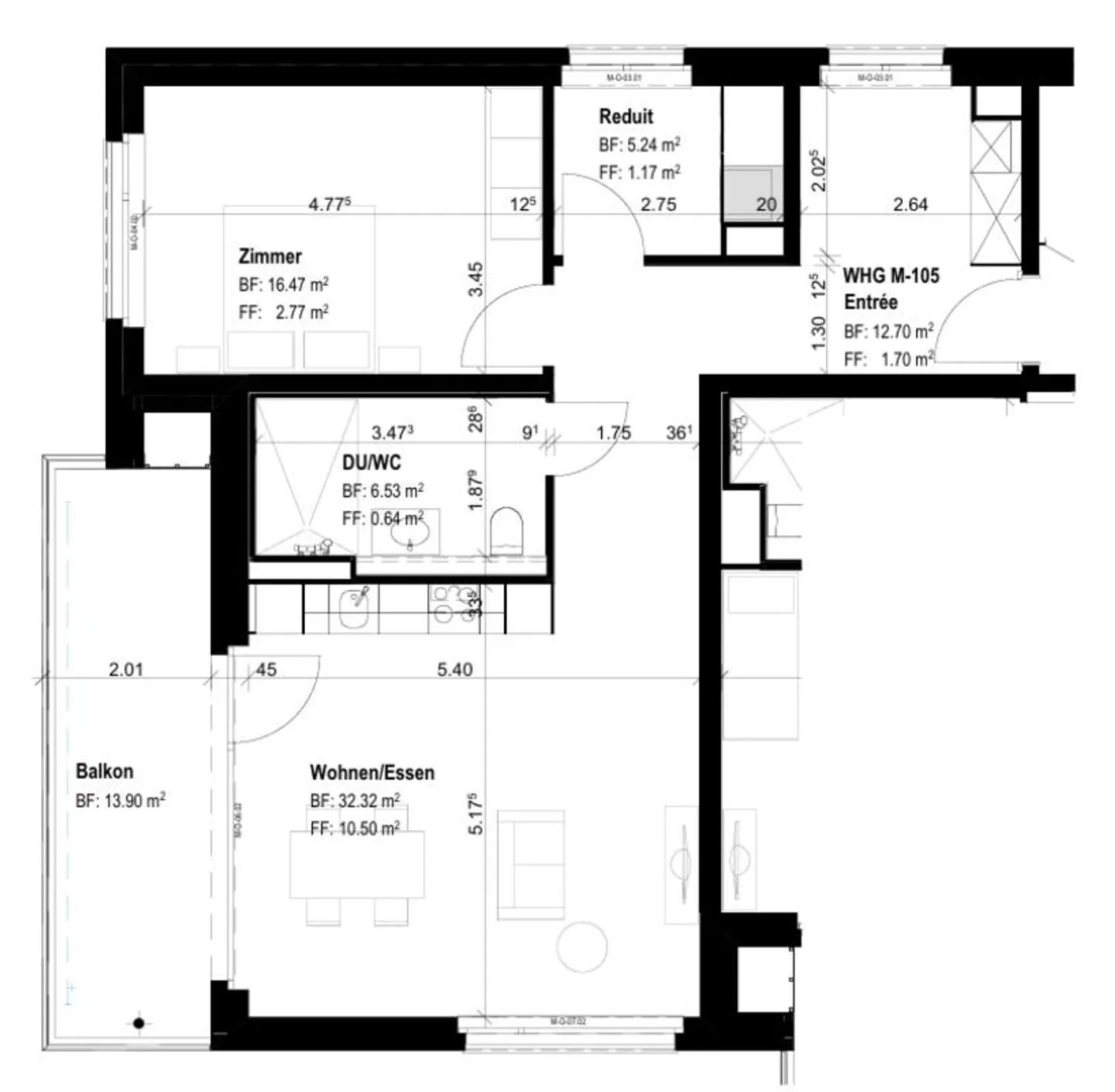 Alterswohnungen: Moderne 2.5-Zimmer-Wohnung mit Balkon beim Gesundheitszentrum Brugg - Photo 7 sur 7