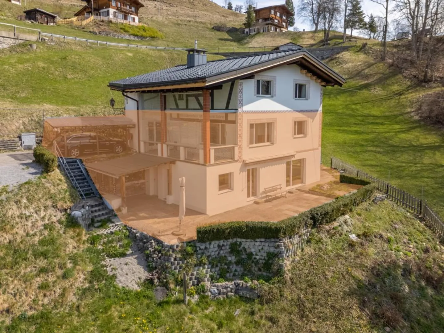 Maisonette elegante di 4,5 stanze con vista libera sul verde - Foto 3 di 16