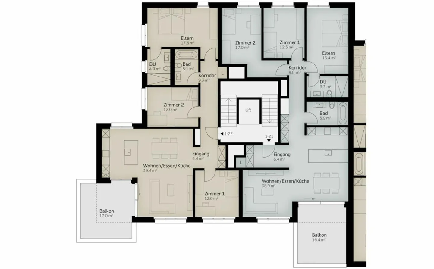 133 m² | Appartement 4.5 pièces | 2ème étage - Photo 7 sur 10