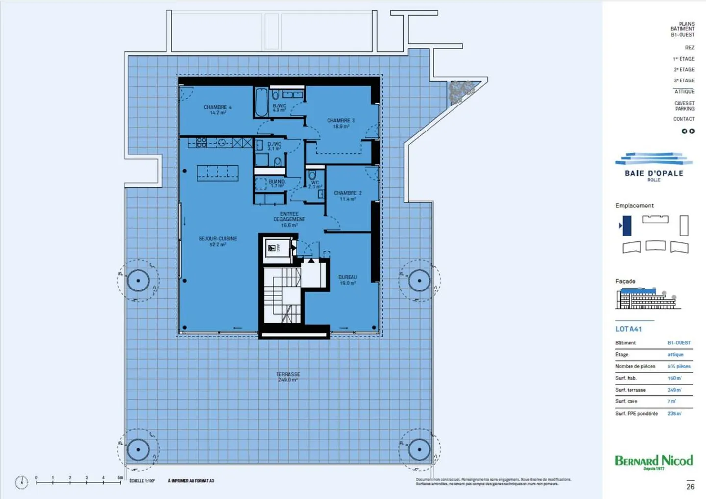 Splendido attico di 5,5 stanze con terrazza di 249m2 - Foto 11 di 11