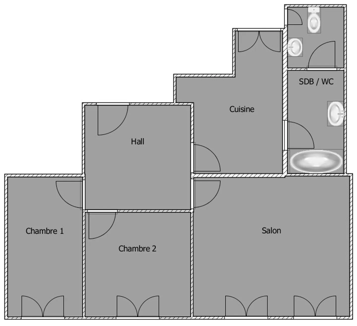 Platz des Hôtel-de-Ville 6, La Chaux-de-Fonds - 3 Zimmer im 3. Stock - Foto 10 von 10