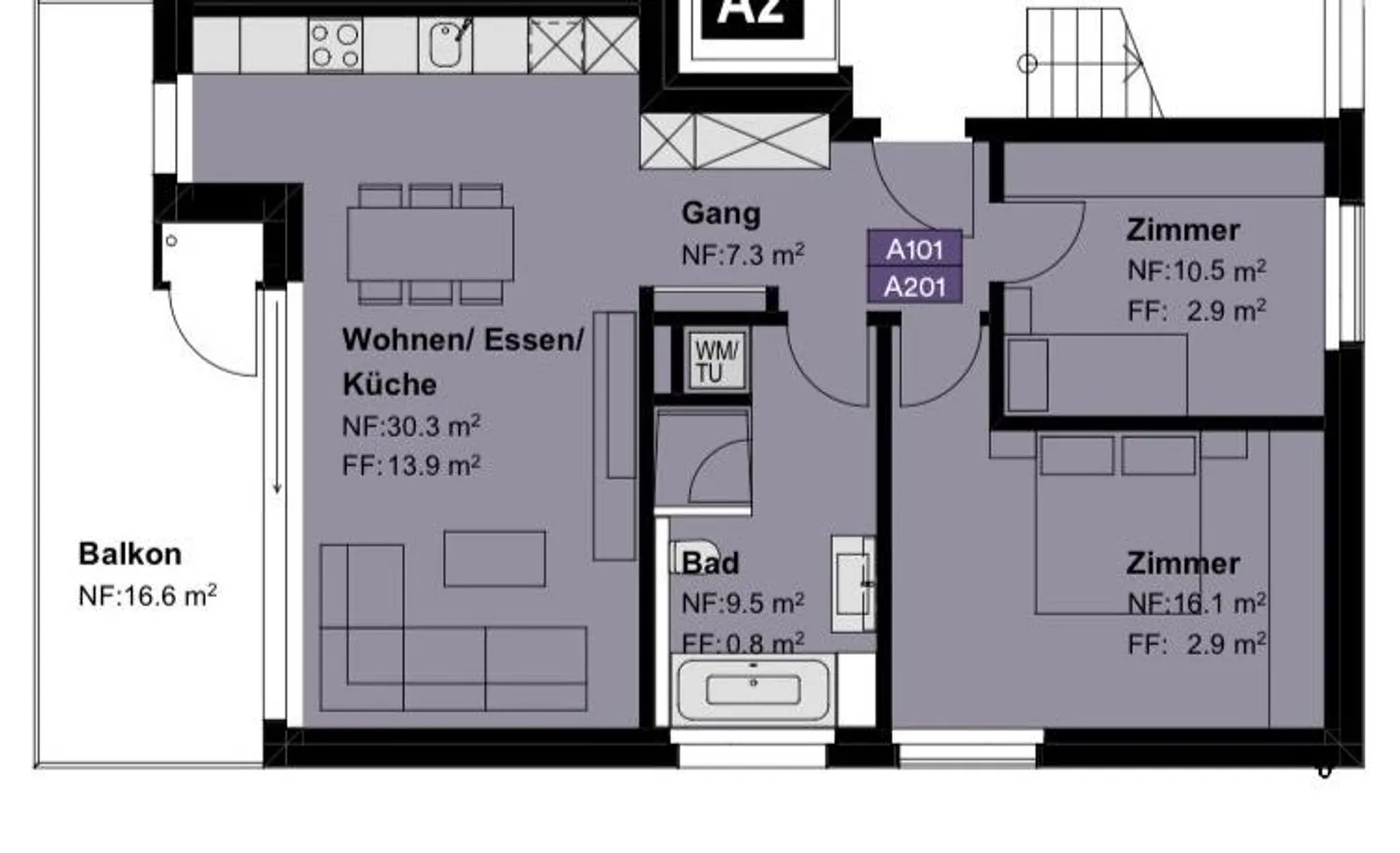 Moderne Wohnung in Frauenfeld - Foto 7 von 7