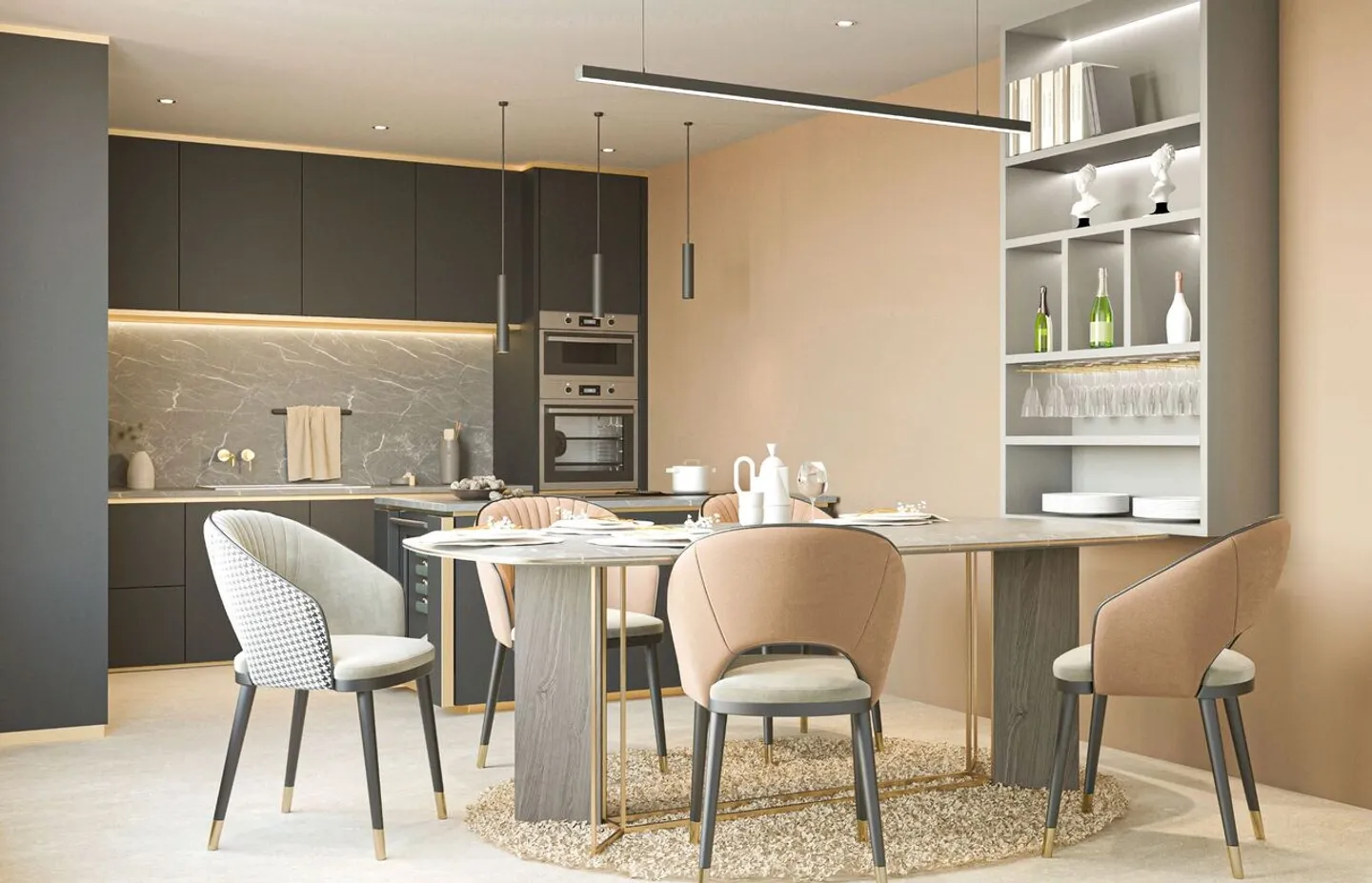 Nuovo progetto di costruzione Alte Strasse con due case bifamiliari (Casa A) - Foto 2 di 5