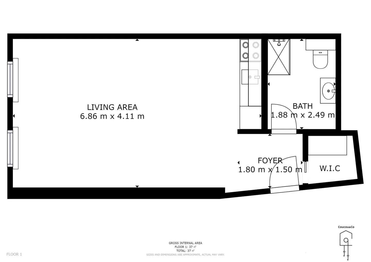 Studio moderne, meublé et luxueux à Boudry - Photo 13 sur 13