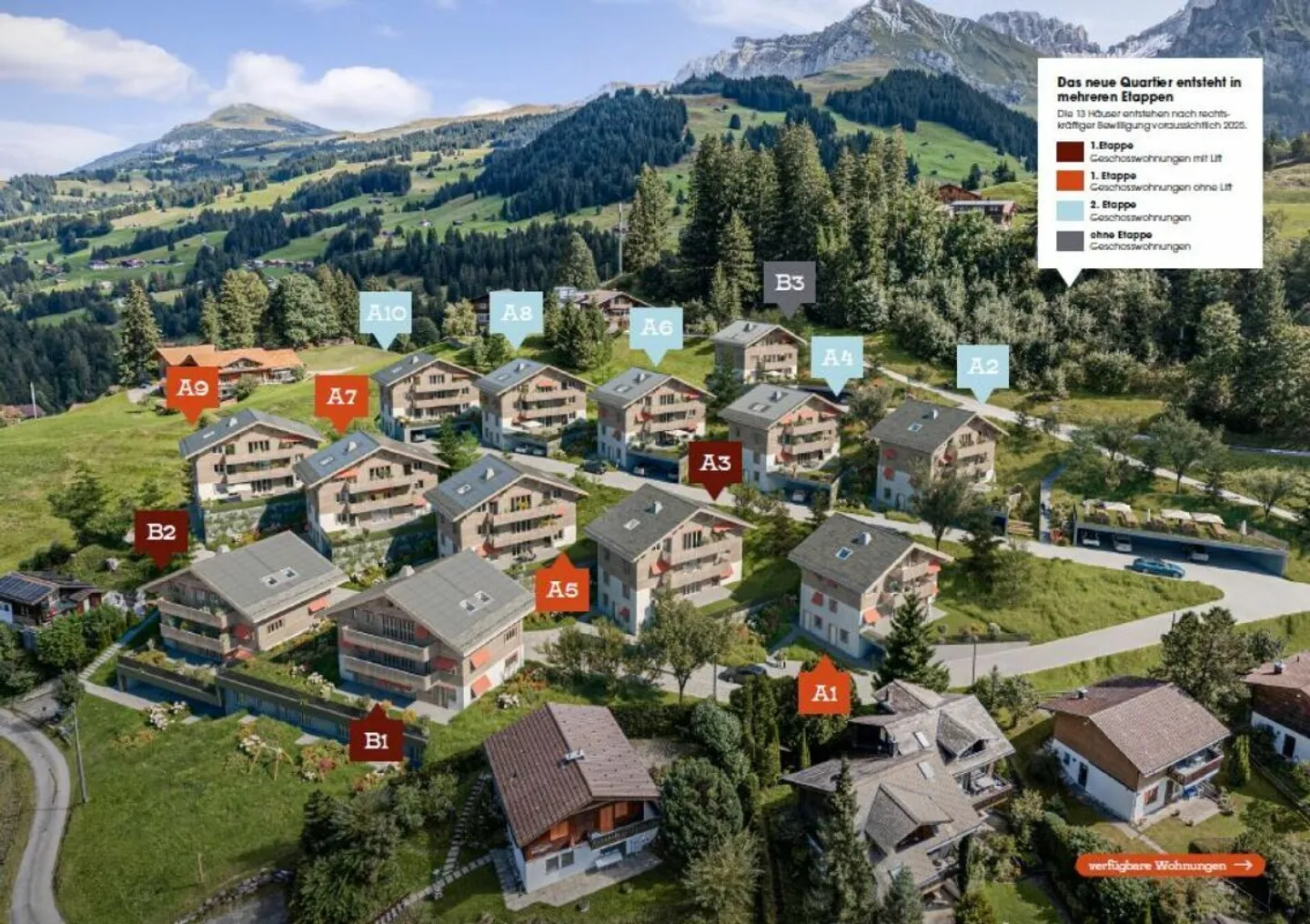 Eggetli-Adelboden - 2½ Zimmer Wohnungen - Foto 3 von 7