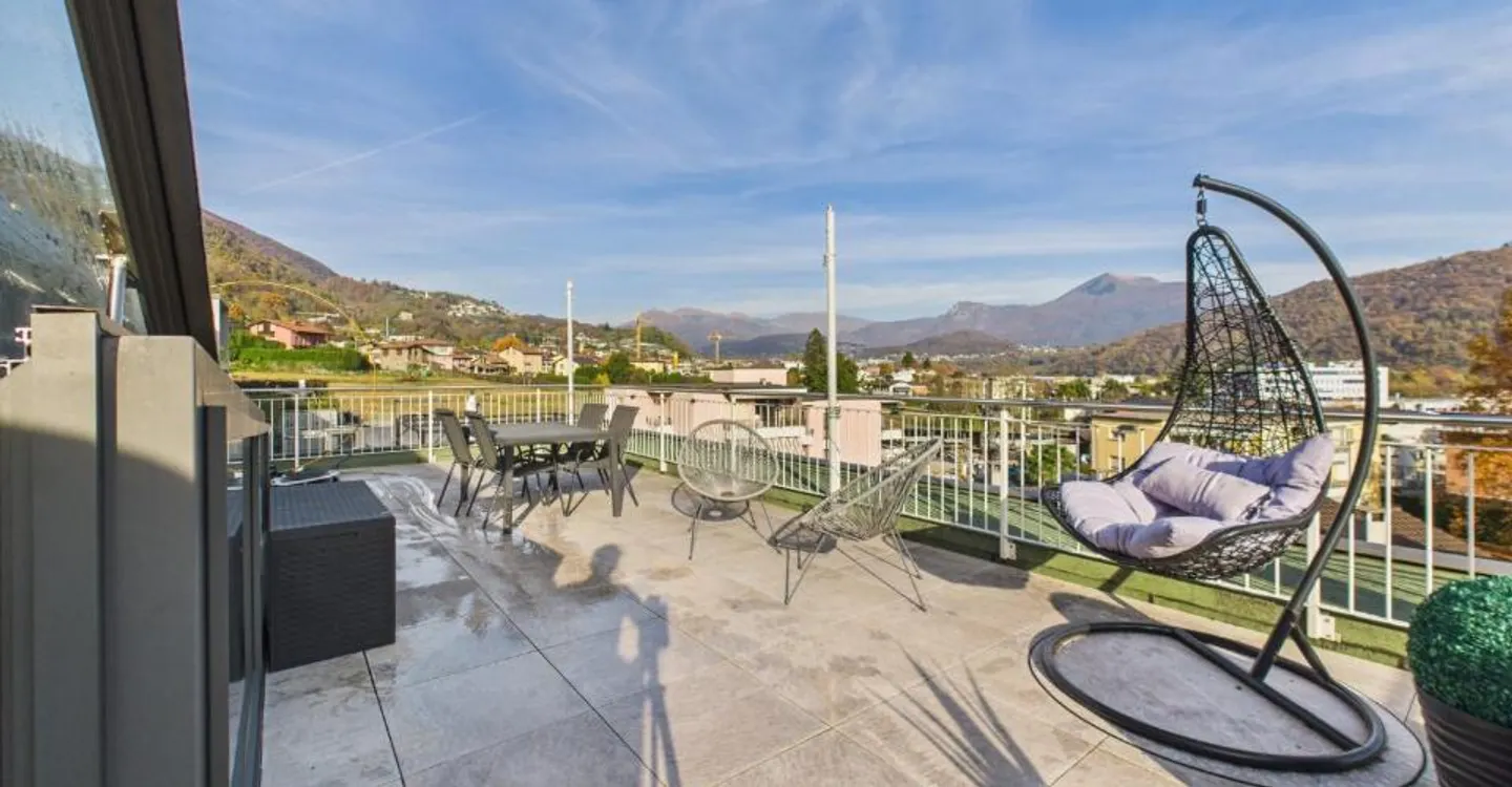 Modernes Penthouse mit 2,5 Zimmern und großem Balkon, Agno - Foto 7 von 10