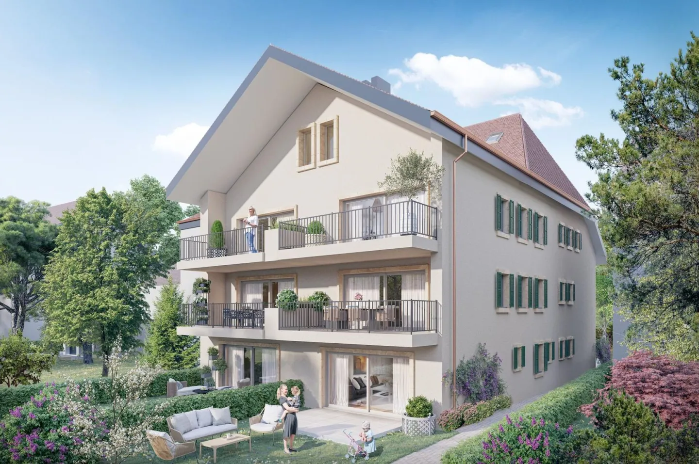 Baugrundstück in Orny - Foto 3 von 3