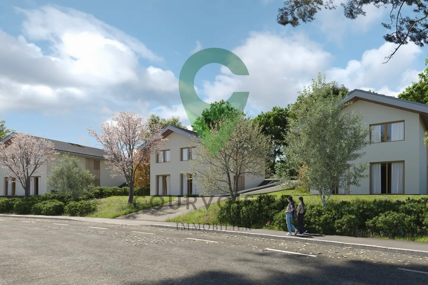 La résidence des quatre - 3 Villas de 6.5 pièces à La Tour-de-Peilz  - Foto 2 di 8