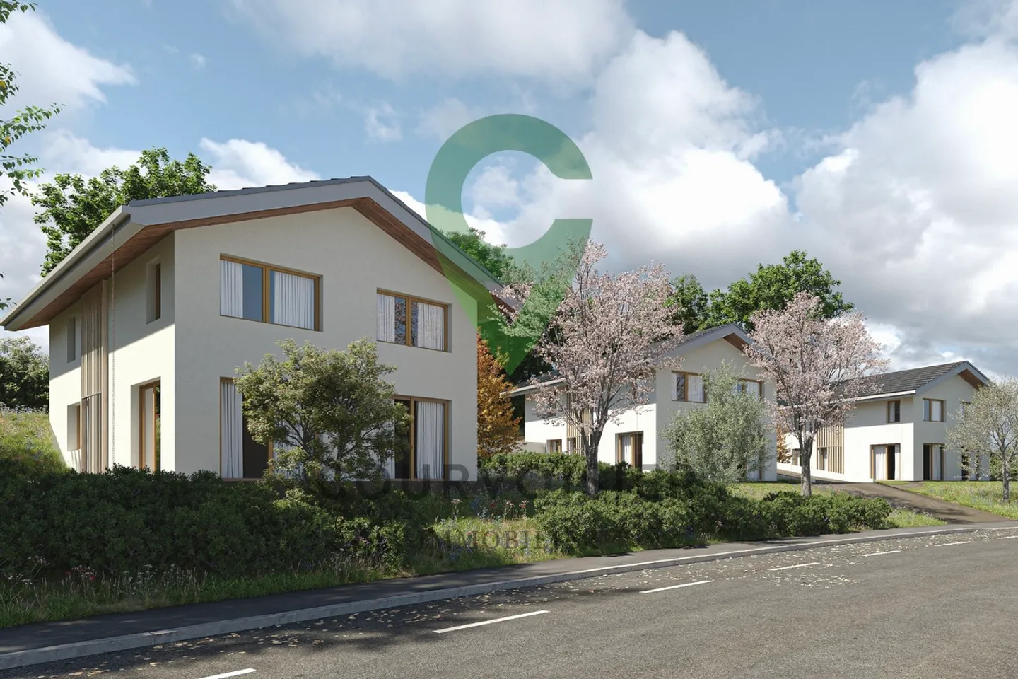 La résidence des quatre - 3 Villas de 6.5 pièces à La Tour-de-Peilz  - Foto 3 di 8