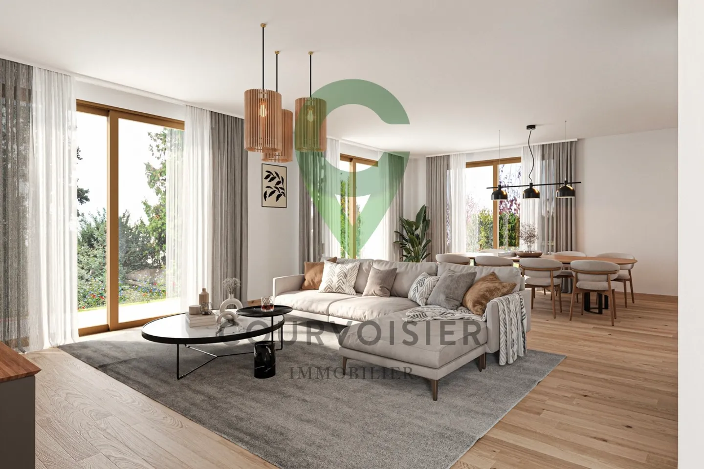 La résidence des quatre - 3 Villas de 6.5 pièces à La Tour-de-Peilz  - Foto 5 di 8