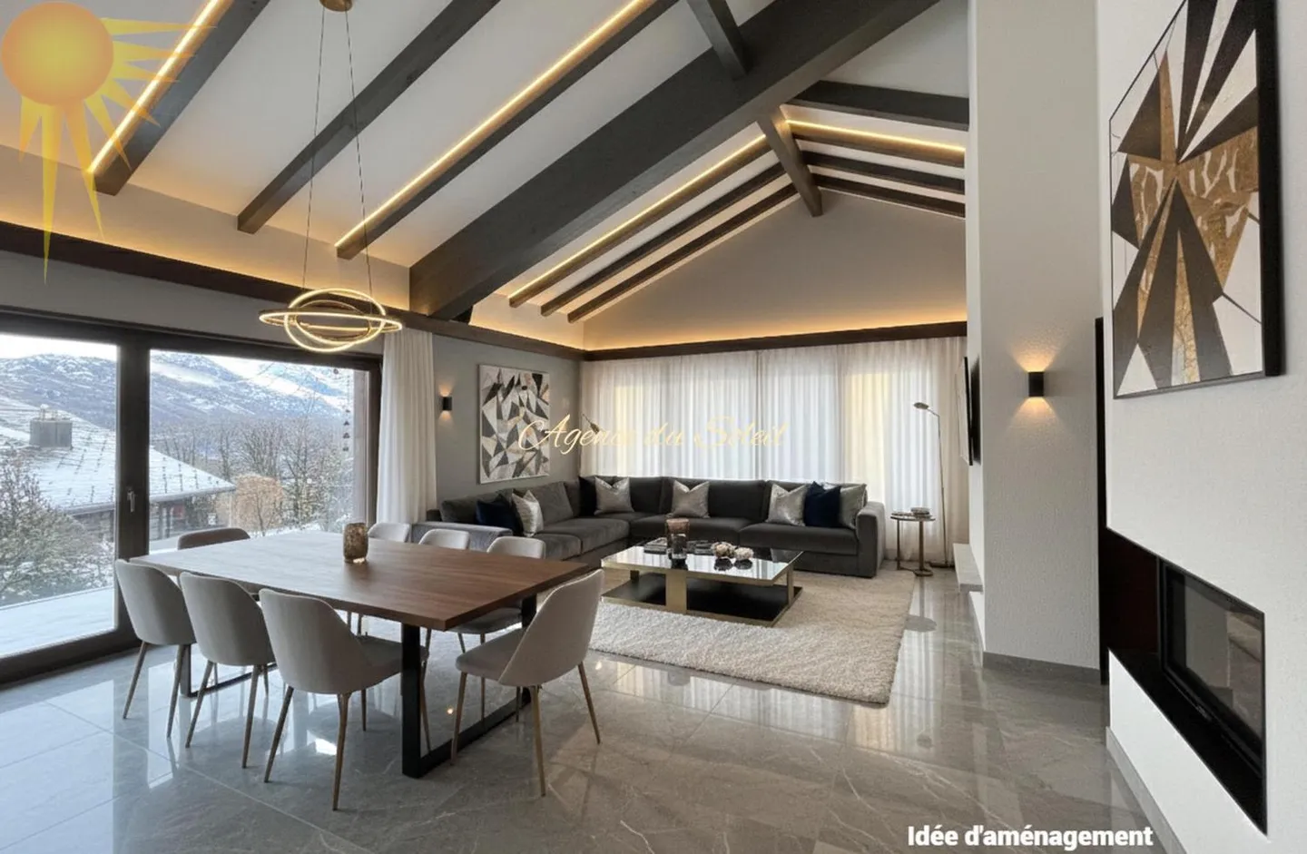 Splendida casa esposta a sud composta da 2 appartamenti separati a 5' in auto da Crans-Montana (Mollens)! - Foto 3 di 13