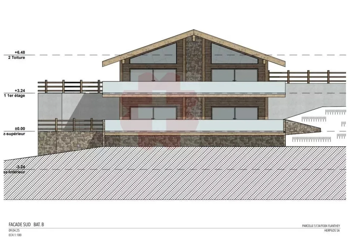 Flanthey penthouse of 4.5 rooms STANDING - Photo 2 of 3