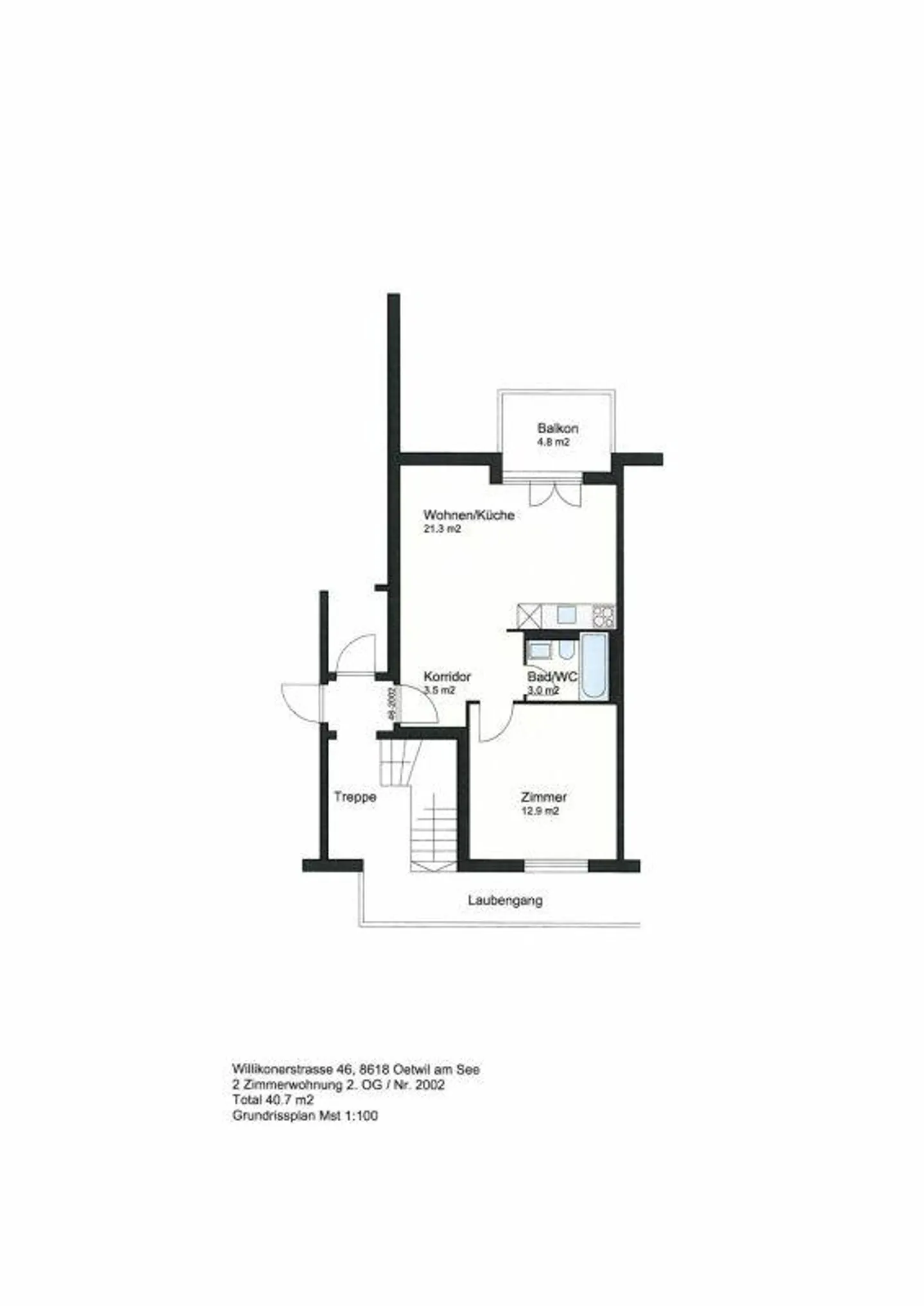 Moderne 2.5-Zimmer-Wohnung - Foto 8 von 8