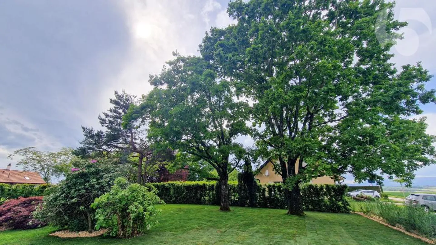 Duplex 6,5 stanze con bellissimo giardino e terrazze in una villa architettonicamente progettata e completamente ristrutturata, a 300 m dalla stazione ferroviaria LEB di Bercher - Foto 4 di 13