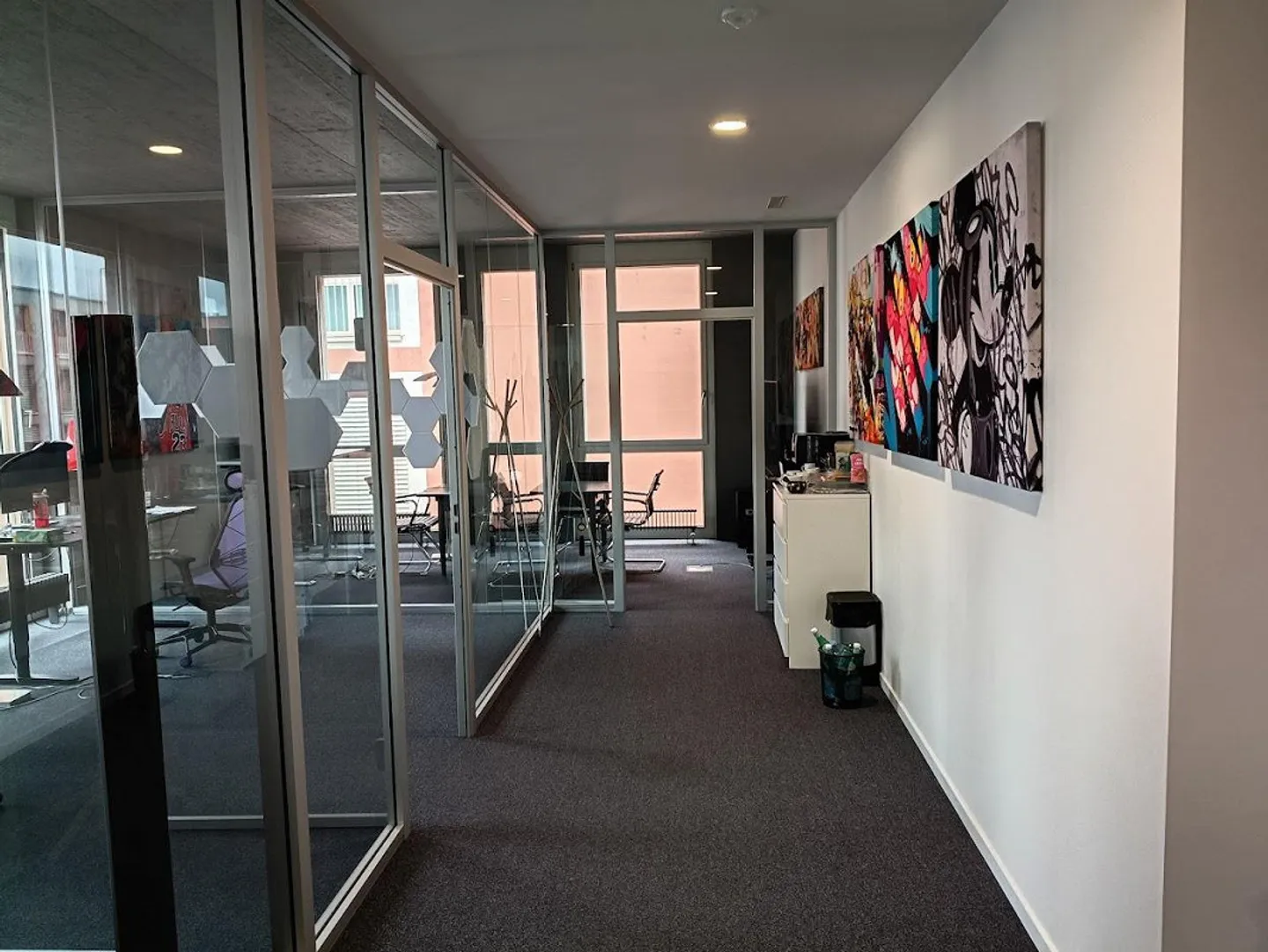 Ufficio luminoso con vista sul Reno in una bella comunità di uffici - Foto 4 di 8