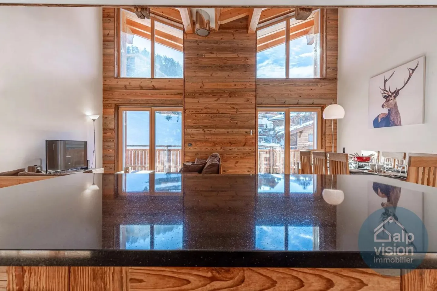 SPLENDIDO DUPLEX 5.5 STANZE SKI IN/SKI OUT CENTRO STAZIONE - Foto 3 di 13