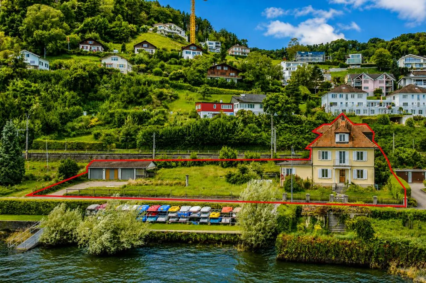 Progetto di permesso di costruzione per tre case unifamiliari, vista lago inclusa - Foto 3 di 7
