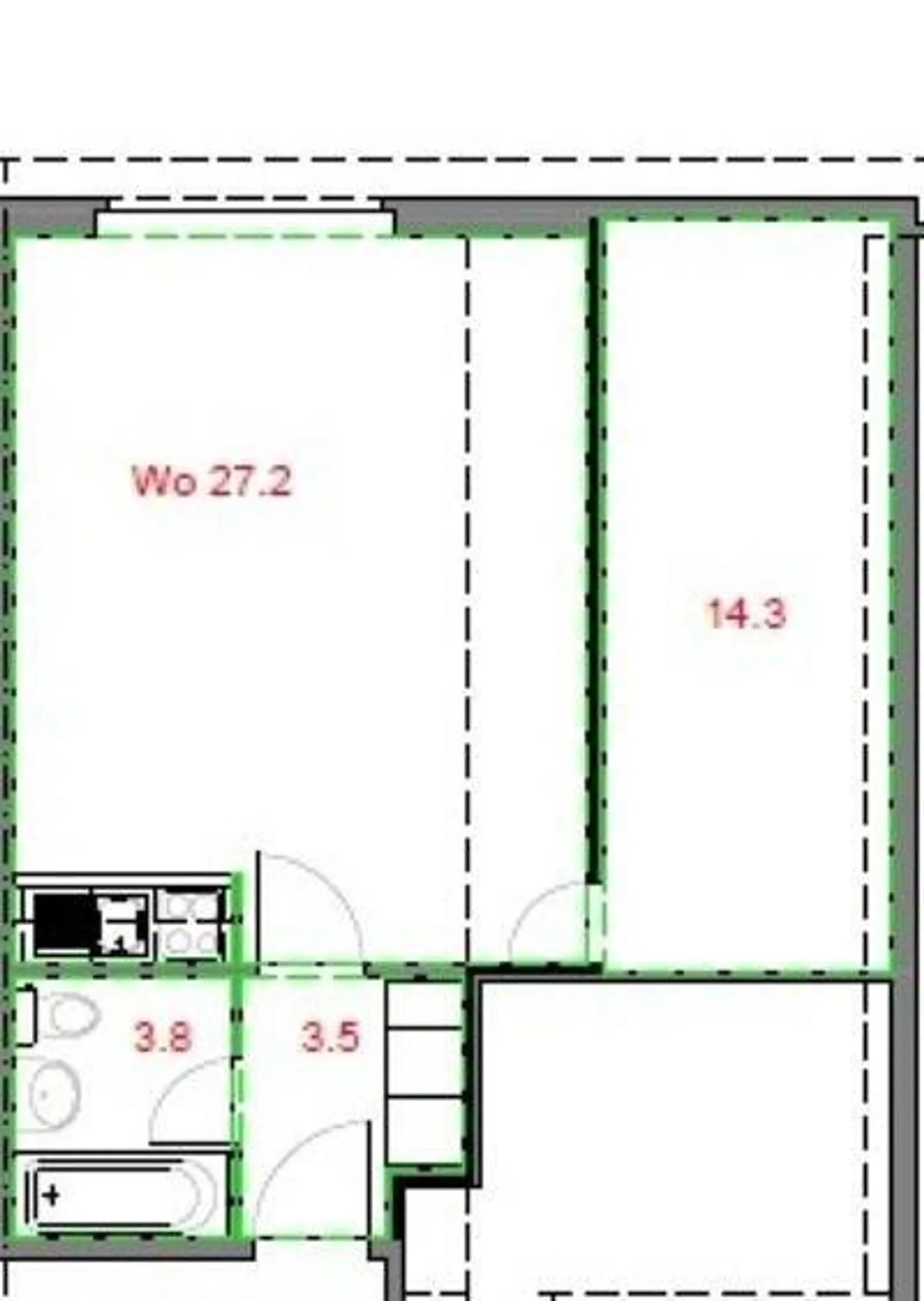 Petit mais agréable : appartement 1 pièce confortable - Photo 5 sur 6