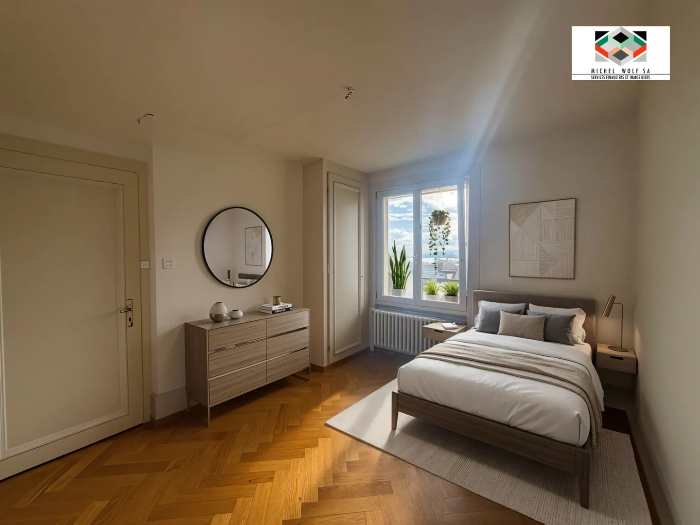 Schöne 3-Zimmer-Wohnung in Neuchâtel - Foto 3 von 6