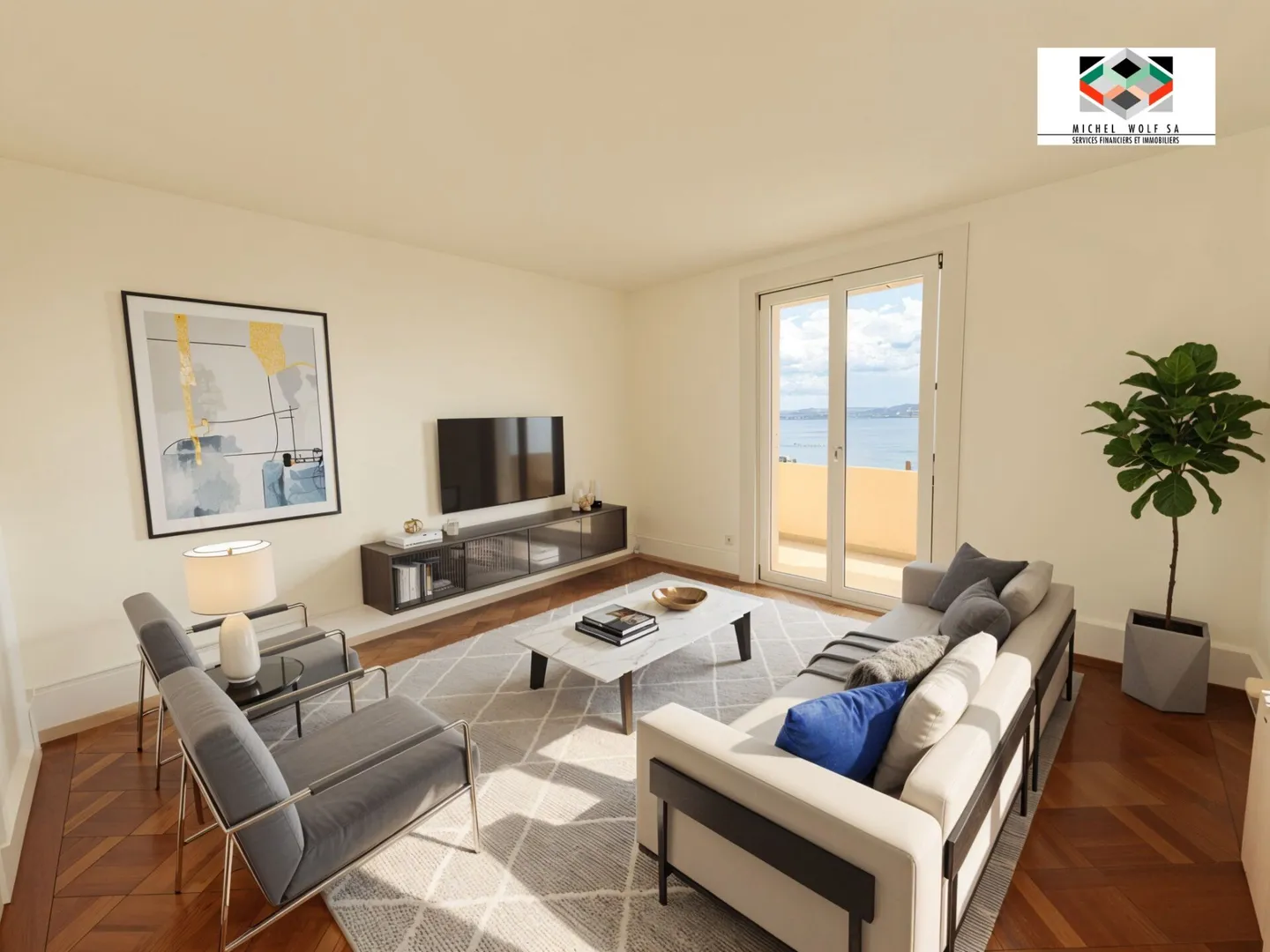 Schöne 3-Zimmer-Wohnung in Neuchâtel - Foto 1 von 6