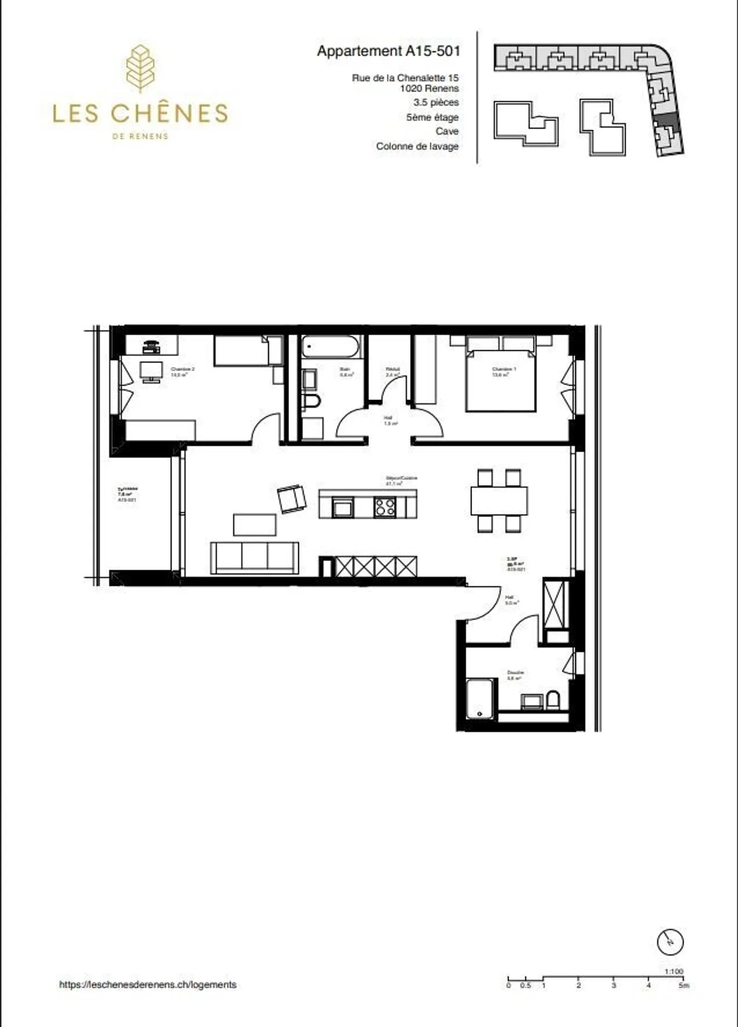 3.5 Zimmer neue Dachgeschoss -A15-501 - Foto 9 von 11
