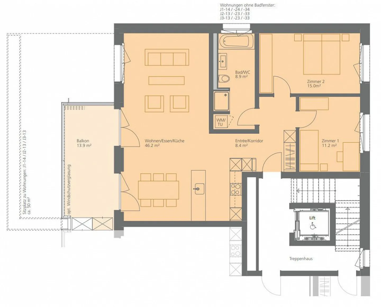 Appartement 3.5 pièces neuf au centre Leuenfeld - Photo 5 sur 5