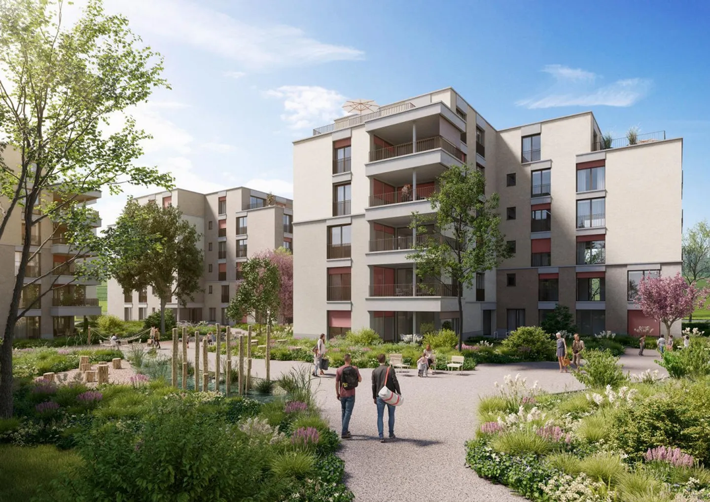 Neue 2.5 Zimmer Eigt.-Wohnung mit 17 m² Terrasse - Foto 1 von 4