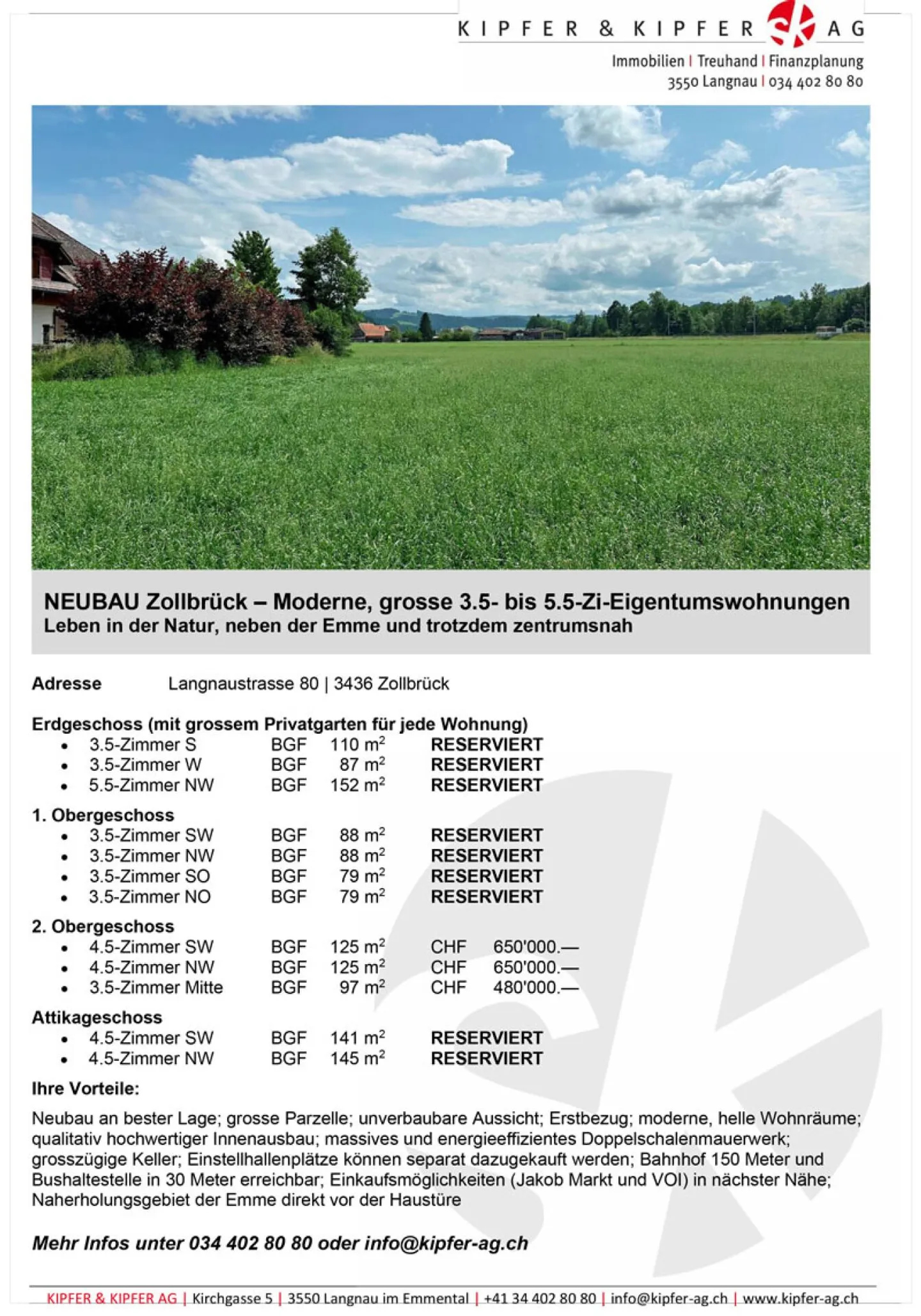 NOUVEAU ZOLLBRÜCK - Vivre dans la nature, à côté de l'Emme et pourtant proche du centre - Photo 5 sur 6