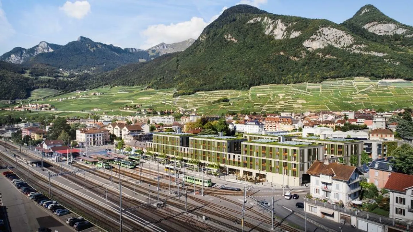Posti auto sotterranei di fronte alla stazione di Aigle - Foto 2 di 7
