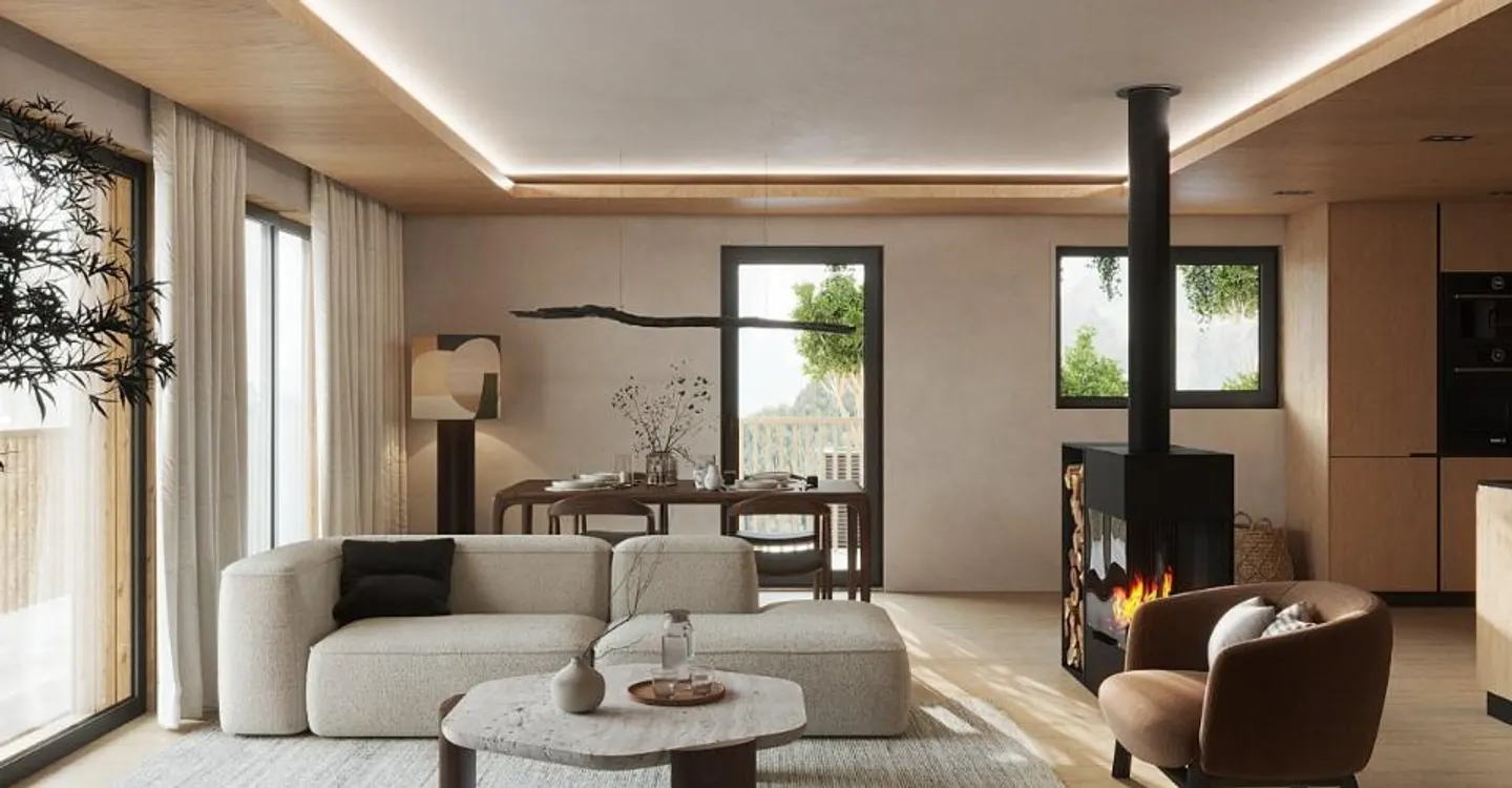 Chalet semi-indipendente contemporaneo su progetto - 5,5 stanze a Euseigne (Hérémence) - Foto 1 di 8