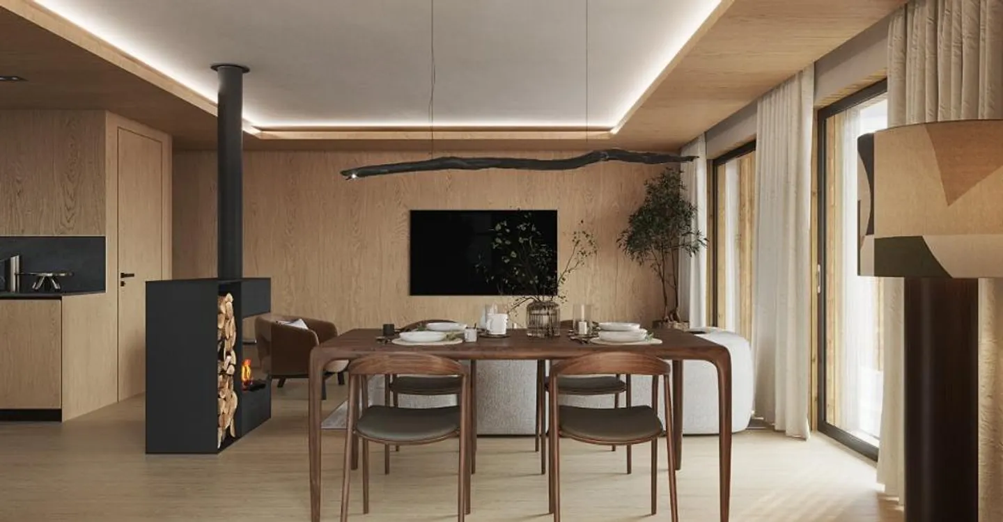Chalet semi-indipendente contemporaneo su progetto - 5,5 stanze a Euseigne (Hérémence) - Foto 2 di 8