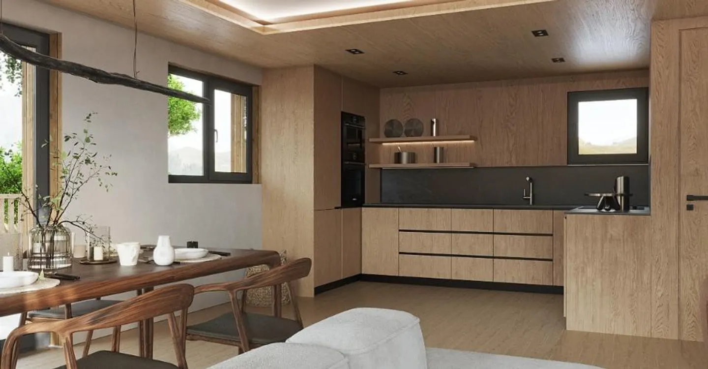 Chalet semi-indipendente contemporaneo su progetto - 5,5 stanze a Euseigne (Hérémence) - Foto 4 di 8