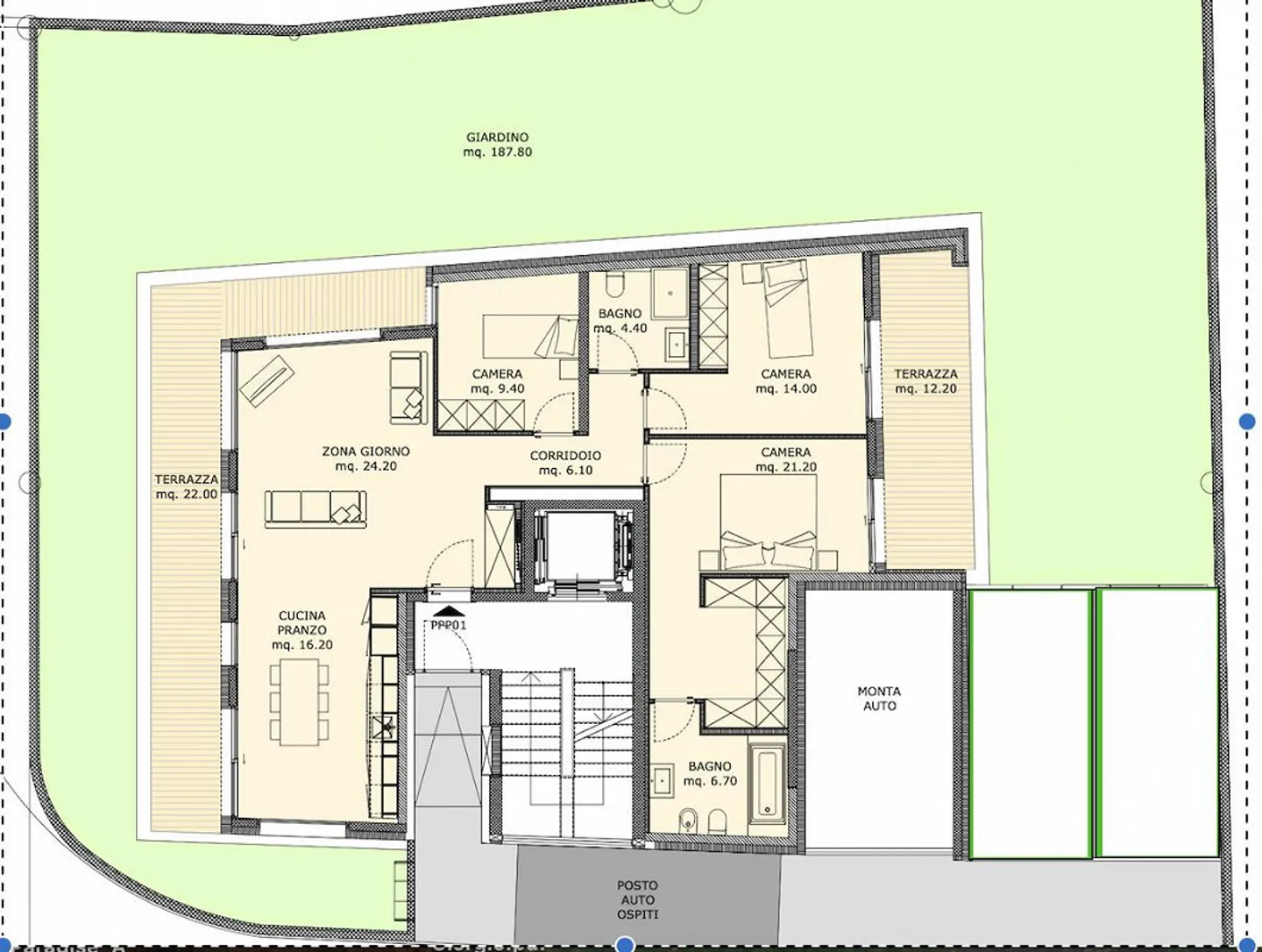 New apartment with garden in the residence signed by Mino Caggiula - Photo 7 of 7