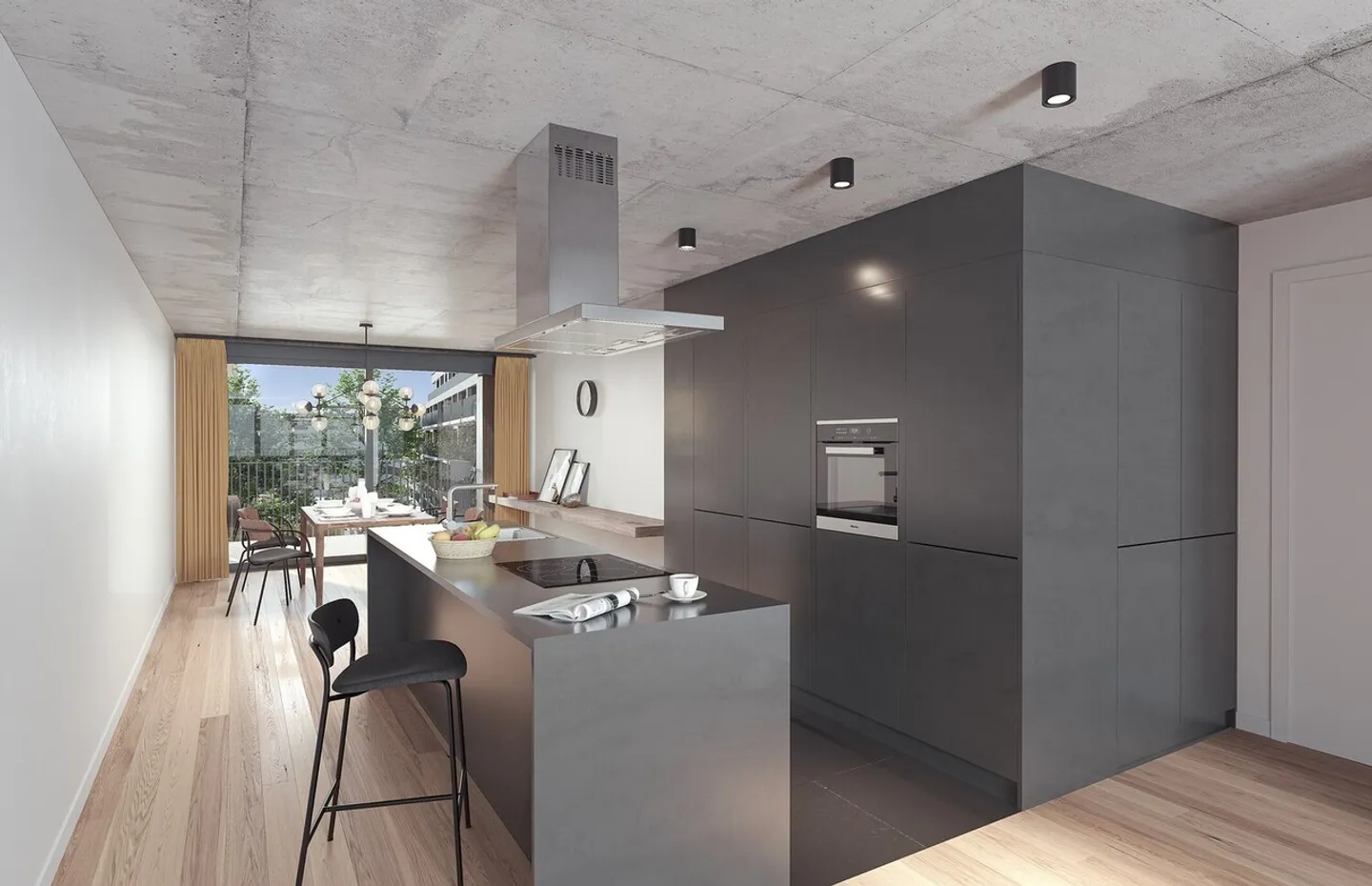 3.5 stanze nuove con balcone - A19-203 - Foto 1 di 11