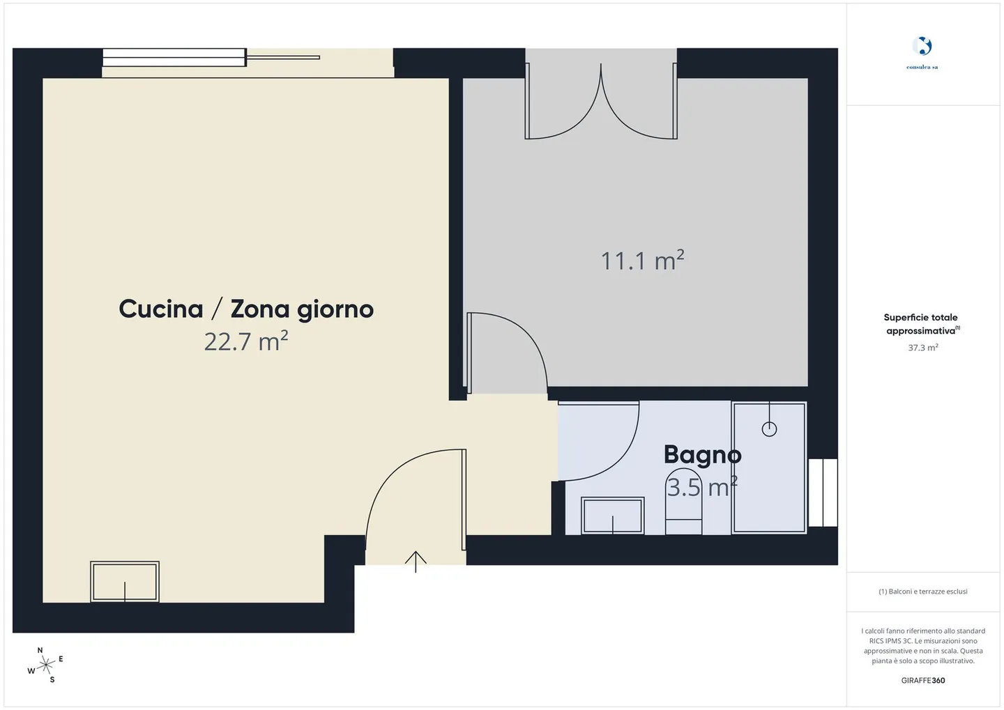 CARABBIA - APPARTAMENTO DI DUE LOCALI E MEZZO IN AFFITTO - Foto 8 di 8