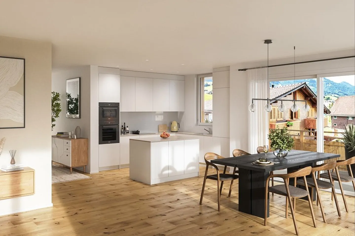 4.5-room new apartment with lake and mountain view - Photo 2 of 6