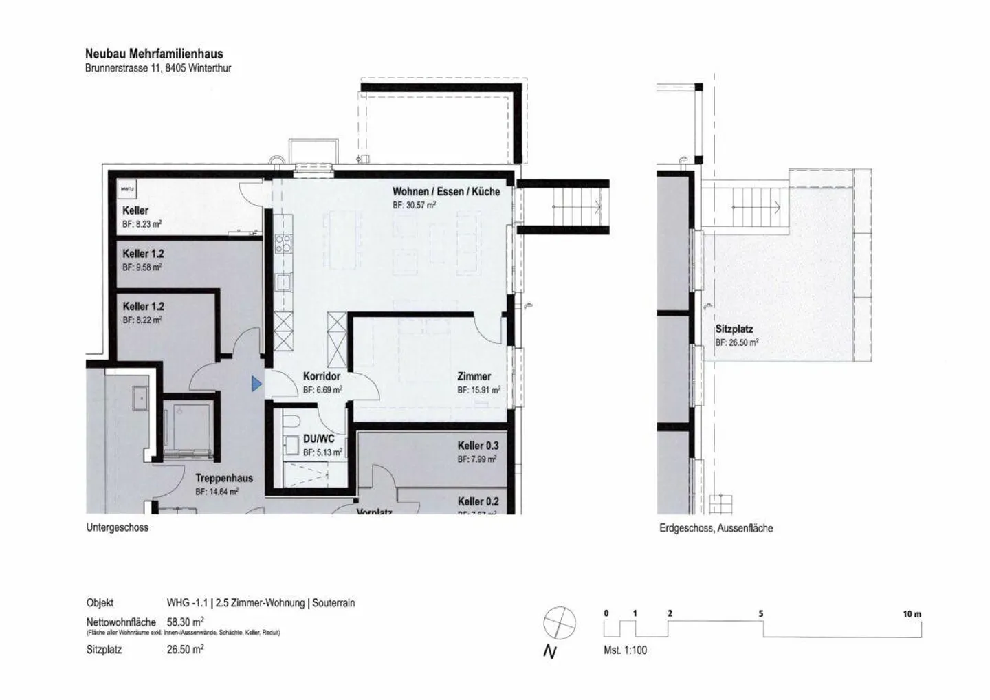 2.5-room new apartment with patio - Photo 1 of 3