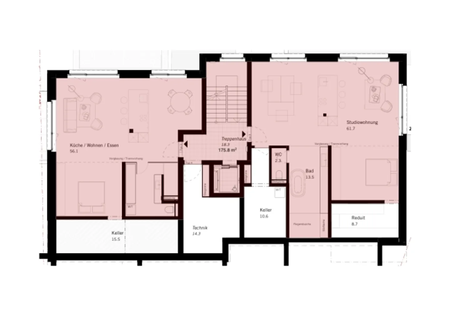 Appartement neuf de 1,5 pièce confortable à Bubikon - Photo 2 sur 4