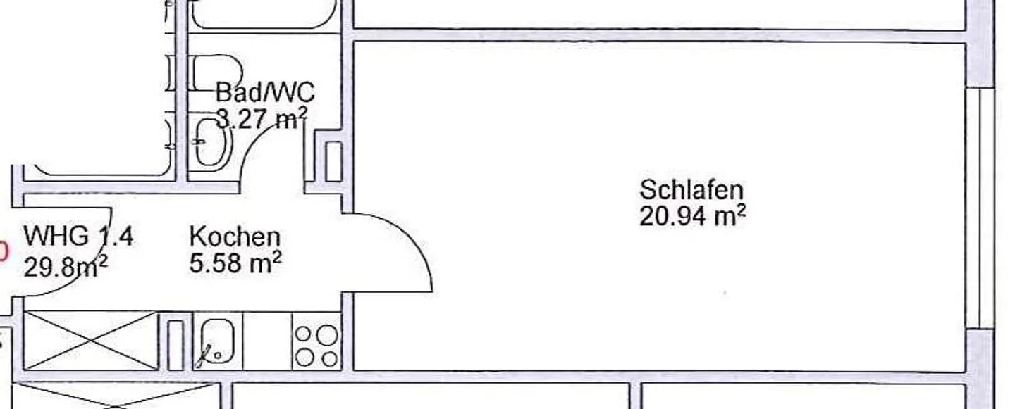 Zentrale 1-Zimmer-Wohnung Kreis 4 - Foto 6 von 6