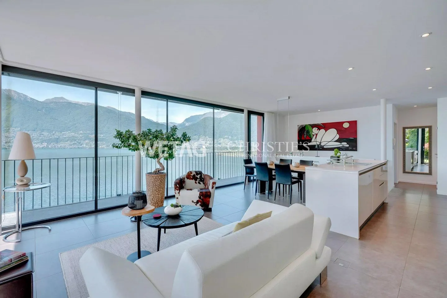 Villa moderne avec terrasses et vue spectaculaire sur le lac à Vira Gambarogno à vendre - Photo 3 sur 13
