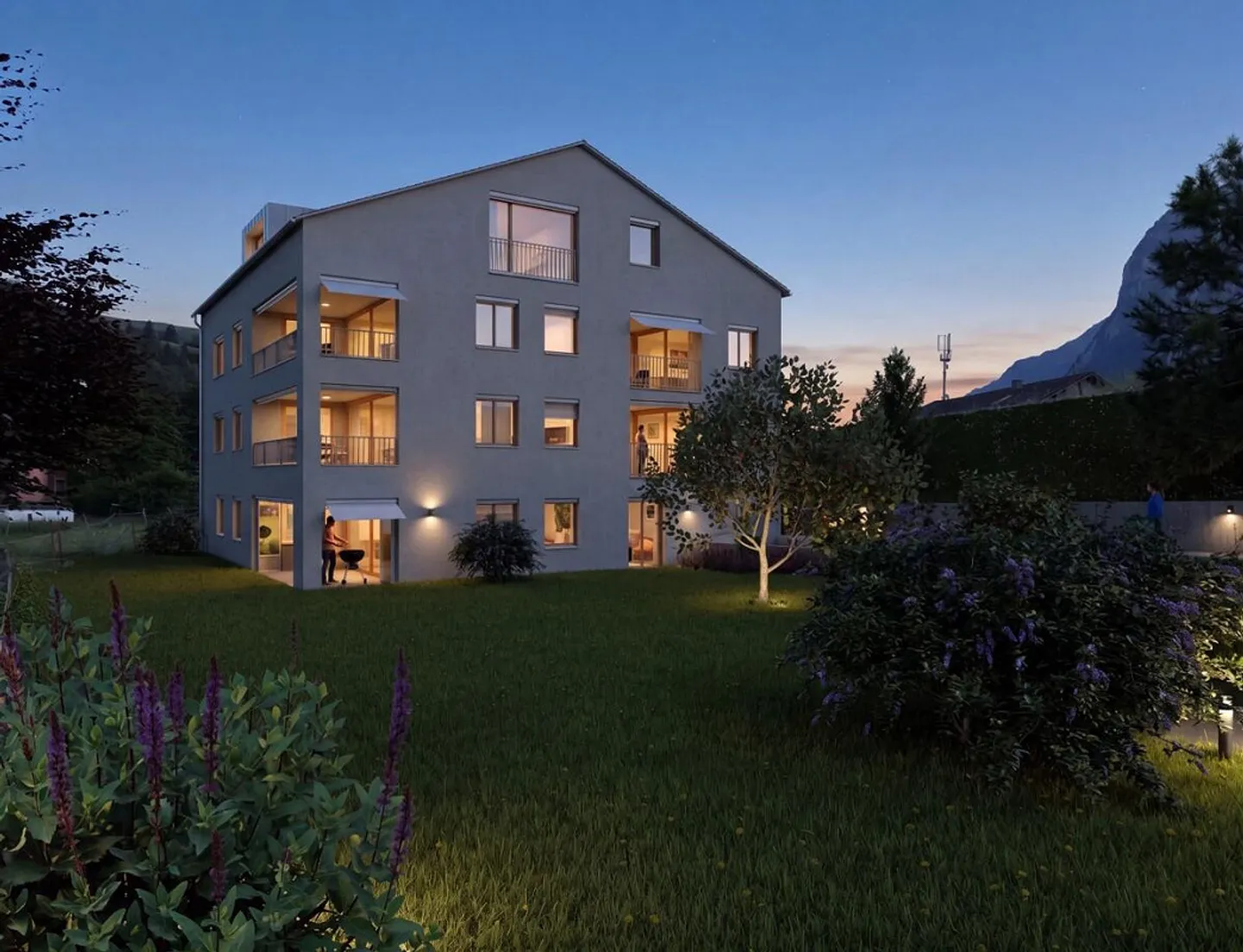 Quadra à Andeer : un habitat contemporain au cœur du village historique - Photo 1 sur 6