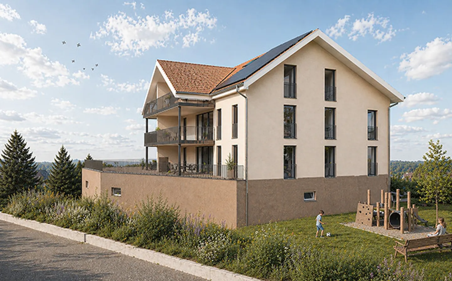 Stunning first occupancy in an exclusive 6-unit new building: Peace, light & school right at your doorstep! - Photo 8 of 9