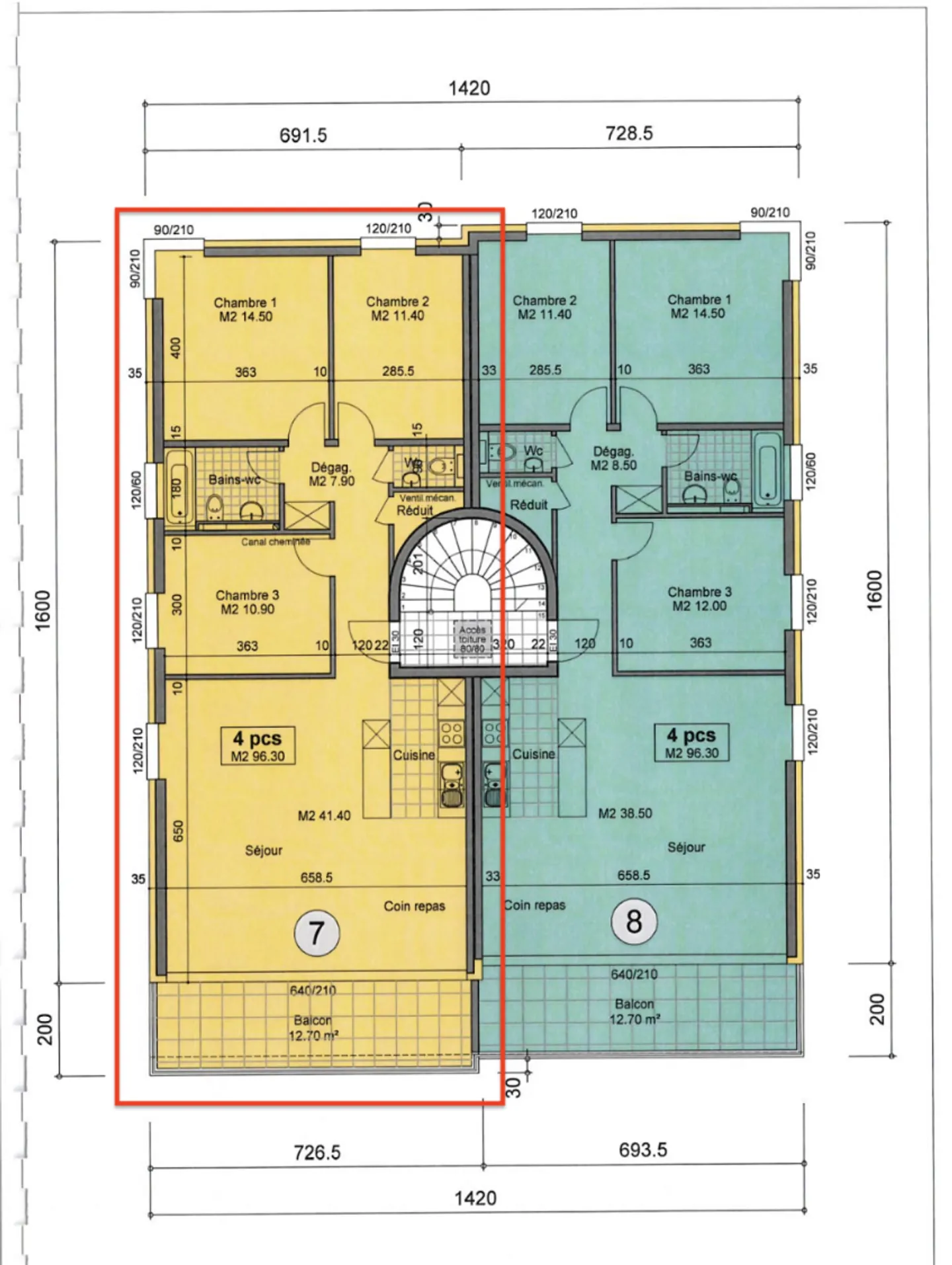 Bellissimo appartamento di 4,5 stanze con grande balcone, a due passi dal centro città, Rue Saint-Georges - Foto 10 di 13