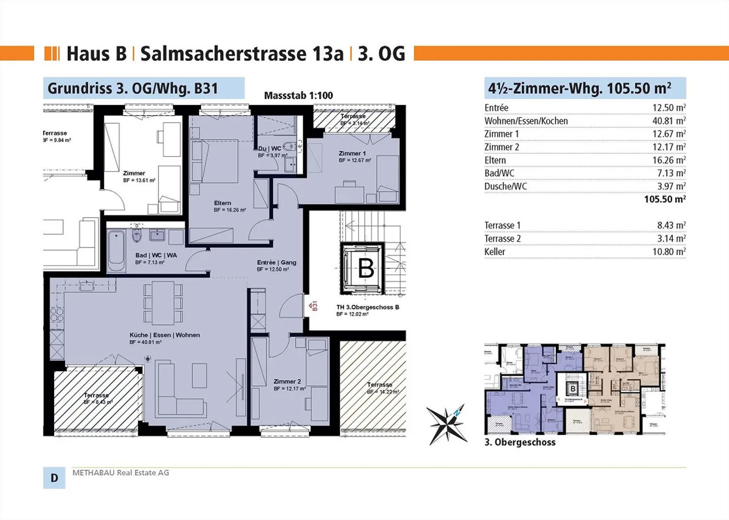 Moderne Wohnung mit Balkonen - Foto 10 von 10